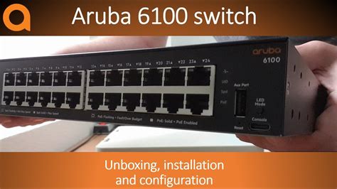 Plug your Console to USB into the Console port on the back of the switch. . Aruba 6100 console settings